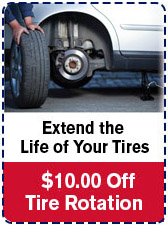 Tire Rotation - $14.95